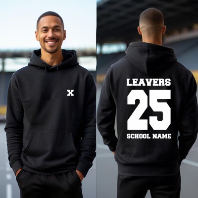 School Leavers Hoodie with School Name