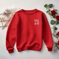 Hugs and kisses sweater - Red